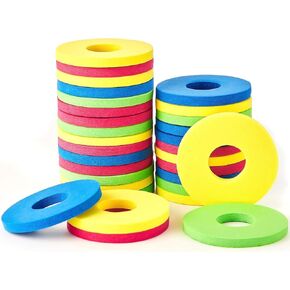 Sumind 120 Pieces Foam Disc Shooter Flying Foam Disc Toy for Remote Control Robot Toy, Red, Blue, Yellow, Green in Kuwait