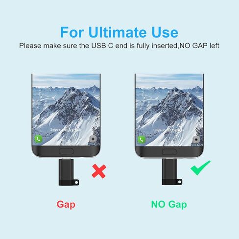 محول Micro USB إلى USB C، 4 حزم محول Micro USB 2.0 ذكر إلى نوع C أنثى للشحن ومزامنة البيانات لهاتف Samsung Galaxy A02 A01 A10 A10s S7 S6 J8 J7 J6 J5 J4 J3 J2، Note 6 5، Nexus 5 6 وأجهزة Micro USB in Saudi Arabia