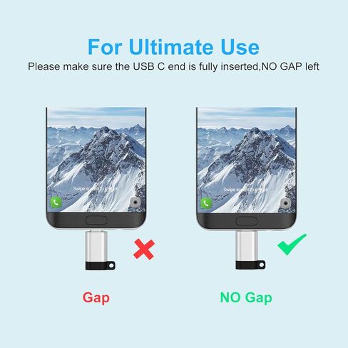USB C to Micro USB Adapter, 4-Pack USBC Female to Micro USB Male Converter Charge & Data Sync for Samsung Galaxy A02 A01 A10 A10s S7 S6 J8 J7 J6 J5 J4 J3 J2,Note 6 5,Nexus 5 6 & Micro USB Devices in Saudi Arabia