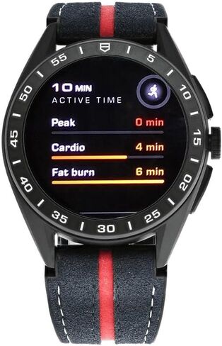 TAG Heuer Connected Caliber E4، إصدار Oracle Red Bull Racing Edition، ساعة ذكية مقاس 45 مم، أسود، نظام تشغيل Wear من Google، هيكل من التيتانيوم، شاشة AMOLED مقاس 1.39 بوصة، مقاومة للماء حتى عمق 50 مترًا in Kuwait