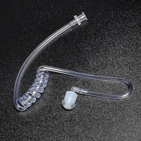 Replacement Clear Acoustic Coil Tube for Motorola Kenwood Walkie Talkie Surveillance Earpiece Two Way Radio Headset, Pack of 3 in Saudi Arabia