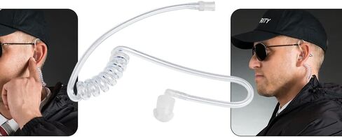 Replacement Clear Acoustic Coil Tube for Motorola Kenwood Walkie Talkie Surveillance Earpiece Two Way Radio Headset, Pack of 3 in Saudi Arabia