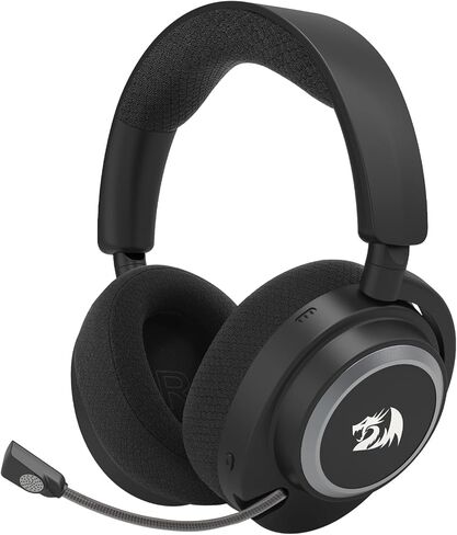 Redragon H891 Wireless Gaming Headset, Tri-Mode (2.4G/BT/Wired), 65H Battery, 50mm Drivers & 7.1 Surround Sound, Noise-Cancelling Retractable Mic, Compatible with PC, PS5, NS, Mac, Mobile in Saudi Arabia
