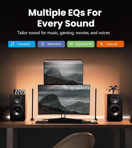 Edifier S3000MKII Audiophile Speakers, Hi-Res 2.0 Powered Bookshelf Speakers with 256W RMS, aptX HD Bluetooth, 5.8GHz Wireless, Planar Magnetic Tweeter - for Turntable, Home Audio in Saudi Arabia