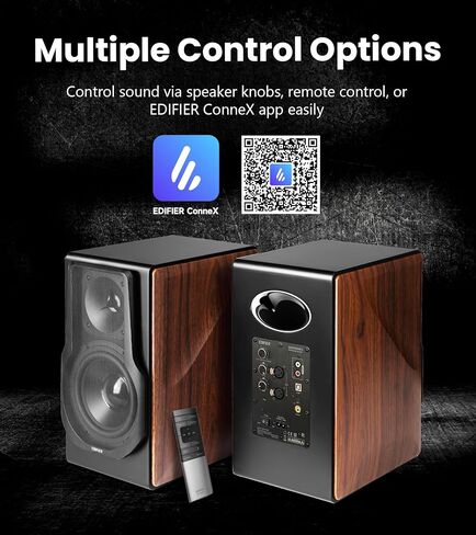 Edifier S3000MKII Audiophile Speakers, Hi-Res 2.0 Powered Bookshelf Speakers with 256W RMS, aptX HD Bluetooth, 5.8GHz Wireless, Planar Magnetic Tweeter - for Turntable, Home Audio in Saudi Arabia