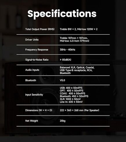 Edifier S3000MKII Audiophile Speakers, Hi-Res 2.0 Powered Bookshelf Speakers with 256W RMS, aptX HD Bluetooth, 5.8GHz Wireless, Planar Magnetic Tweeter - for Turntable, Home Audio in Saudi Arabia