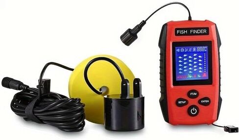 كاياك المحمولة عمق الأسماك مكتشف المياه المحمولة صياد السمك سونار Castable قوارب الكاياك Fishfinder محول الصيد شاشة الكريستال السائل in Saudi Arabia