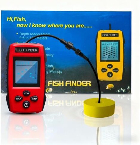 كاياك المحمولة عمق الأسماك مكتشف المياه المحمولة صياد السمك سونار Castable قوارب الكاياك Fishfinder محول الصيد شاشة الكريستال السائل in Saudi Arabia