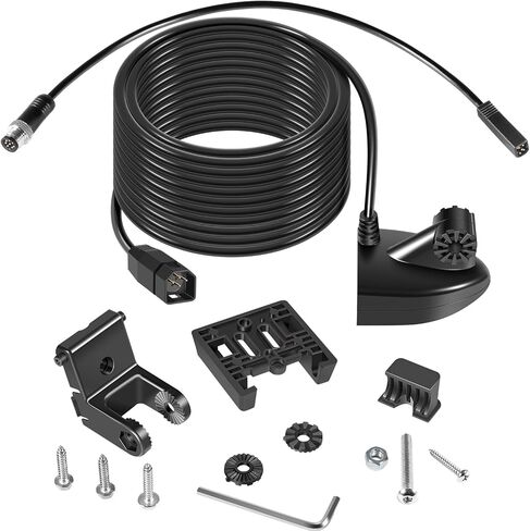 XNT-9-HW-T Transom Temperature Transducer & 720074-1 AS EC QDE Ethernet Adapter Cable for Humminbird Helix 5/7/8/9/10/12 with Dual Spectrum Chirp Sonar 710274-1, 20 Feet Cable Length in Saudi Arabia