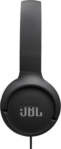 JBL Tune 520C USB-C Wired on-Ear Headphones with Hi-Res Audio Support, JBL Pure Bass Sound, USB-C connectivity, 3-Button Remote with Microphone and EQ presets Control (Black) (Renewed) in Saudi Arabia