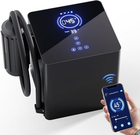 Cold Plunge Chiller Pro، مبرد مياه حمام جليدي بقدرة 1/2 حصان لأي حوض، يبرد حتى 39 درجة فهرنهايت، لا يتطلب التثبيت، تطبيق WiFi والتحكم في شاشة اللمس، نظام علاج بارد جاهز للاستخدام 110 فولت in Saudi Arabia