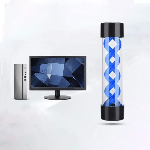 Water Cooling, 200mm Acrylic Transparent DIY Computer Water Cooling with G1/4 Thread, for PC Desktop Computer Cooler Accessory (Blue) in Saudi Arabia
