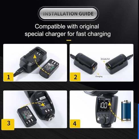 Replacement Li-Ion Battery Compatible with Profoto Camera Flash A1/A1X/A10 Series (100498/100397) 7.2V 3000mAh/21.6Wh in Saudi Arabia