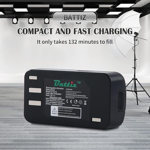Replacement Li-Ion Battery Compatible with Profoto Camera Flash A1/A1X/A10 Series (100498/100397) 7.2V 3000mAh/21.6Wh in Saudi Arabia