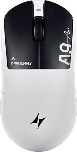 ماوس الألعاب اللاسلكي ATK Dragonfly A9 Air، مستشعر PAW3950 الفائق، DPI يصل إلى 42000، 47 جم خفيف الوزن، 8K استقصاء، عمر بطارية 300 ساعة، 5 أزرار قابلة للبرمجة، وضع مزدوج 2.4G/سلكي - برتقالي غروب الشمس in Kuwait