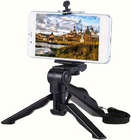 Mini Phone Tripod Portable Foldable Selfie Stand Desktop Stable Support for Live Streaming in Saudi Arabia