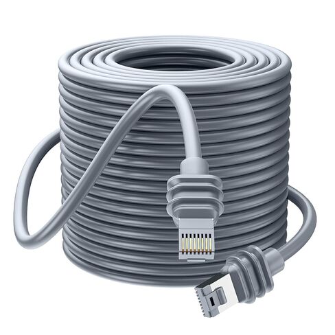 كابل Starlink بطول 16.4 قدم، متوافق مع Starlink Standard Generation 3/ Mini، Cat 6 5Gbps 250MHz عالي السرعة، IP67 مقاوم للماء، 26AWG، معايير UL CMX/CMR/EU CPR، متين، رمادي in Saudi Arabia