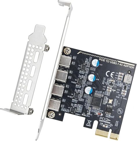 PCIE إلى 4 منافذ من النوع C، بطاقة توسيع محول داخلي، بطاقة توسيع لملحقات سطح المكتب، مقسم لسطح المكتب in Kuwait