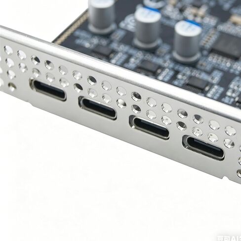 PCIE إلى 4 منافذ من النوع C، بطاقة توسيع محول داخلي، بطاقة توسيع لملحقات سطح المكتب، مقسم لسطح المكتب in Kuwait