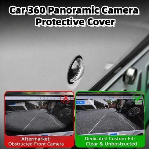 Car Camera Lens Protector,Car 360 Panoramic Camera Protective Cover,Clear Transparency Weatherproof Cars Backup Cameras Protection,Anti-Glare,Anti-Rain,Anti-Collision (2) in Saudi Arabia