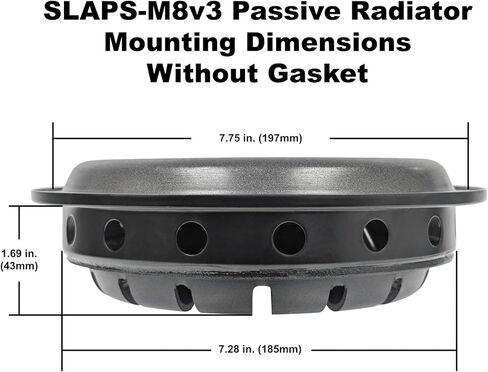 Earthquake SLAPS-M8v3 8-Inch Mass Tuned Passive Bass Radiator for Home and Mobile Audio Subwoofer Enclosures in Saudi Arabia
