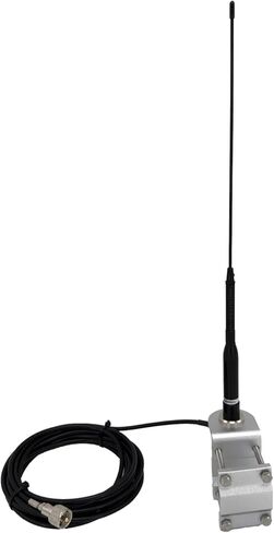UV200 Dual Band Antenna & Truck Ham Antenna Mount Bracket with 16.5ft Coaxial Cable - Perfect for Mobile Ham Radio Setup in Saudi Arabia