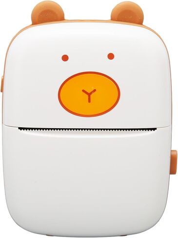 Mini Printer, Rechargeable 203DPI Thermal Printer with 3 Roll Print Paper, Wireless Portable Printer for Printing Images, Photos, Memos, Shopping Lists in Saudi Arabia