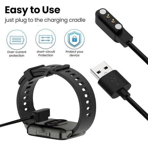 for FitCloud Pro APP Watch Charger Cable [One Fit ] 1.6ft USB Replacement Mag-netic Charging Cord Intended for FitCloud Pro Smart Watch Charger in Saudi Arabia