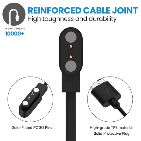 for FitCloud Pro APP Watch Charger Cable [One Fit ] 1.6ft USB Replacement Mag-netic Charging Cord Intended for FitCloud Pro Smart Watch Charger in Saudi Arabia