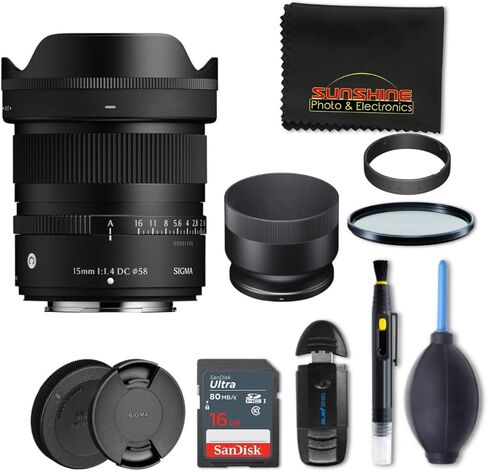 عدسة سيجما 15 ملم f/1.4 DC المعاصرة لكاميرات كانون RF in Kuwait