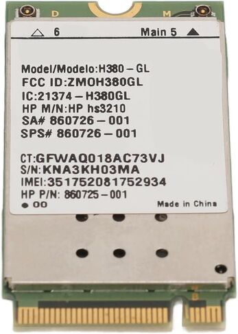 H380 GL HSPA M.2 Mobile Module Stable and Fast Connection for ZBook 15, Reliable Data Transmission for Users in The Home Office in Saudi Arabia