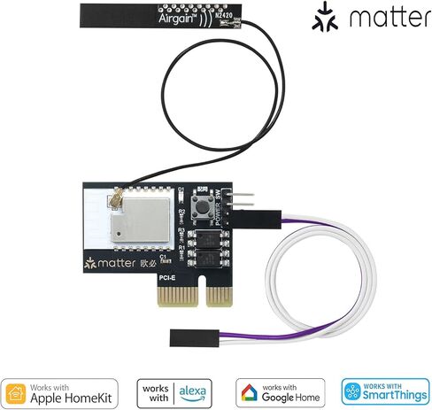 Matter Over WiFi Remote PC Power Switch, Wireless Desktop PC Power Button Switch ON/Off Control for Computer Motherboard Work with HomeKit, Apple Home, Siri, Alexa, Google, SmartThings in Saudi Arabia