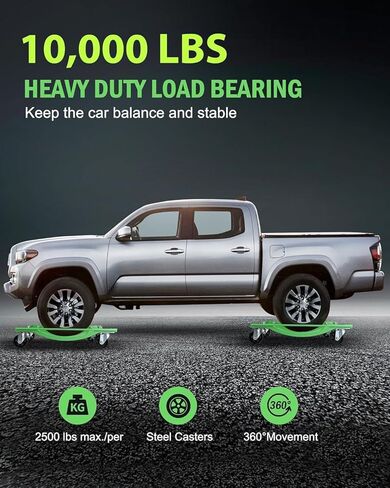 Car Dolly Set of 4, 8000LBS Heavy Duty Car Mover Dollies, Steel Wheel Skates for SUVs, Trucks, Motorcycles in Saudi Arabia