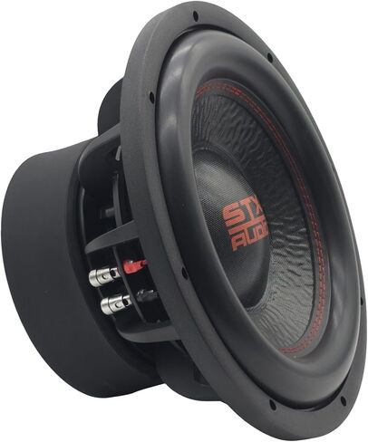 مكبر صوت STX Audio STXW12D4-12 بوصة مزدوج 4 أوم برو، طاقة ذروة 3000 وات، ملف صوتي 75.5 مم، تصميم مغناطيسي مزدوج لأنظمة صوت السيارة in Kuwait
