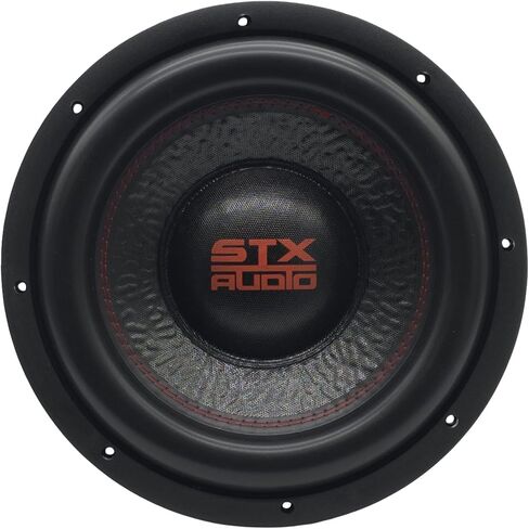 مكبر صوت STX Audio STXW12D4-12 بوصة مزدوج 4 أوم برو، طاقة ذروة 3000 وات، ملف صوتي 75.5 مم، تصميم مغناطيسي مزدوج لأنظمة صوت السيارة in Kuwait