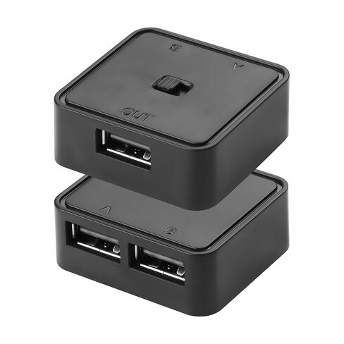 CERRXIAN 2PCS USB 2.0 Switch 1 in 2 Out,Bi-Directional USB Switch 2 Computers Share 1 Device for Printer,Scanner,Keyboard in Saudi Arabia