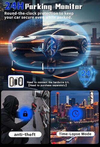 كاميرا داش 4 قنوات 360 درجة، كاميرا أمامية وخلفية 2.5K+1080P للسيارات، مستشعر G مدمج، مسجل سيارة مع نظام تحديد المواقع العالمي وبطاقة 128 جيجا، شاشة ركن السيارة 24 ساعة، تسجيل حلقي، رؤية ليلية، دعم التحكم في WiFi/APP، in Saudi Arabia
