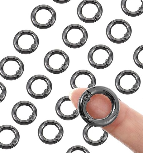 حلقة تسلق صغيرة، 20 قطعة حلقة تسلق صغيرة بمشبك على شكل حرف O خفيفة الوزن - حلقات تسلق صغيرة متعددة الاستخدامات لعلامات الكلاب، وحلقات المفاتيح، والحبل المظلي، وسحر المحفظة ومشابك سلسلة المفاتيح in Saudi Arabia