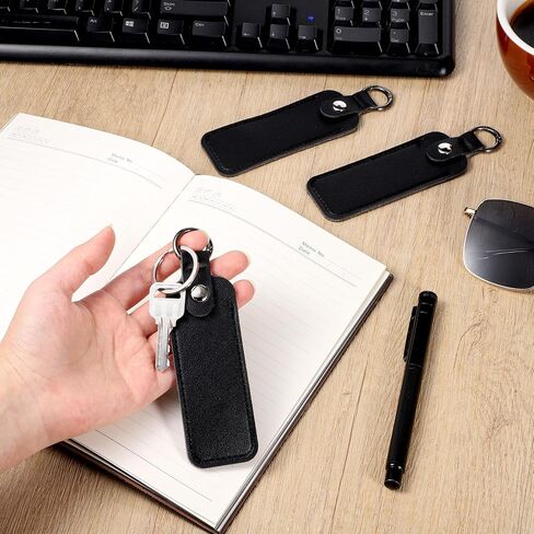حافظة محرك فلاش USB 3 قطع من SynHHergyx حافظات تخزين جلدية. حامل محرك فلاش الإبهام المضاد للفقد، غطاء حماية USB مع سلسلة مفاتيح، حقيبة حمل صغيرة محمولة للتخزين in Kuwait