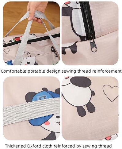 [Portable Travel Bag] Large Capacity Folding Storage Bag | Portable Outdoor Travel Bag for Moving, Travel, Shoulder Handheld in Saudi Arabia