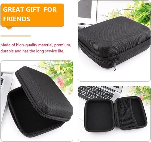Cable Pouch Travel Cord Organizer Case Protable EVA Photo Printer Bag, Black in Saudi Arabia