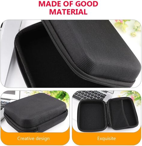 Cable Pouch Travel Cord Organizer Case Protable EVA Photo Printer Bag, Black in Saudi Arabia
