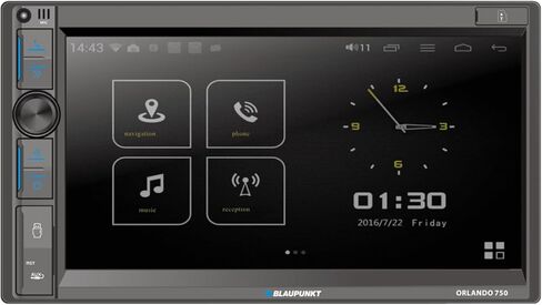 Blaupunkt Orlando 750 6.9 بوصة تعمل باللمس مزدوج DIN Bluetooth AM/FM، 4 × 6 بوصة 40 واط مكبرات صوت ثلاثية الاتجاهات، مكبر صوت + حزام راديو، محولات، سلك، مجموعة تثبيت الراديو (اختر مركبات 95-2009 GM) in Saudi Arabia