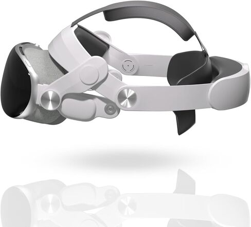 Head Strap for Apple Vision Pro, Comfort Elite Strap with PU Leather Cushion and Memory Foam, Pressure-Free Fit, Quick Installation in Saudi Arabia
