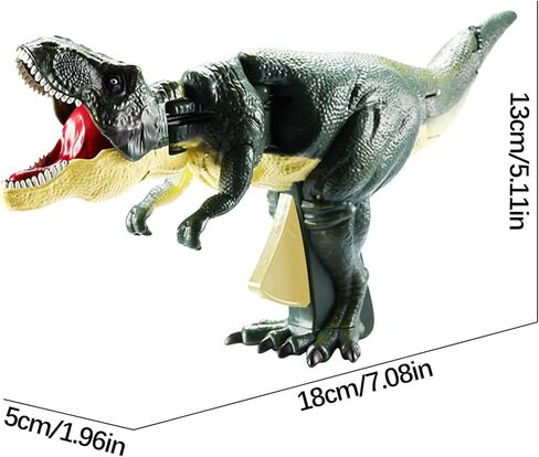 لعبة الديناصور CYMMPU للأطفال اضغط على نموذج Tyrannosauru بالرأس والذيل المتحرك للديناصور بالضغط على الديناصور - لعبة الديناصور الساخن T-Rex TikTok للرأس والذيل المتحرك in Kuwait