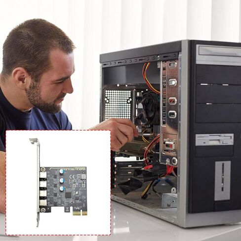 بطاقة محول PCIe إلى USB C فعالة تدعم سرعة نقل 5 جيجابت في الثانية وبطاقة USB C متعددة الأجهزة in Kuwait