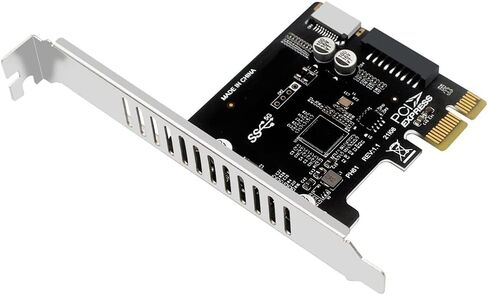 بطاقة Pci Express Pcie إلى USB3 Type-E Front Type-C 19P بطاقة توسيع متوافقة مع واجهة Pci-E X1 X4 X8 X16 in Kuwait