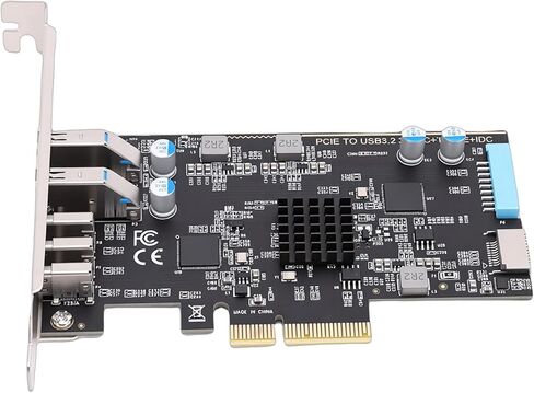 Generic PCIE to USB 3.0 Type C Expansion Card, PCI Express Adapter with 3 Type C + 2 USB .0 + E + 19P IDC, Support ASM3142 10Gbps for Desktop Computer in Saudi Arabia