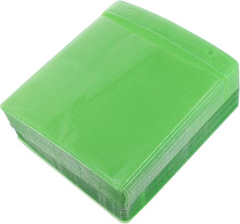 Gatuida 200pcs Plastic CD DVD Sleeves Storage Bag Holder Portable 12cm Pp Plastic Sleeve for Vehicle Disc Protection and Organization Random Color in Saudi Arabia