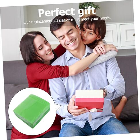 200pcs CD DVD Plastic Sleeves 12cm Portable Media Storage Bags for Car and Home Organization, Sturdy Pp Material, Random Color in Saudi Arabia